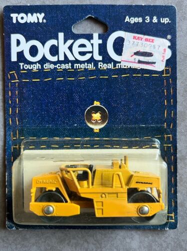 1986 Tomica Pocket Cars No59 - Dynapac CC21 Steam Roller - Made In Japan MOC - Afbeelding 1 van 4