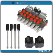 w/ 4 Joysticks 6 Spool 11 GPM Hydraulic Backhoe Directional Control Valve