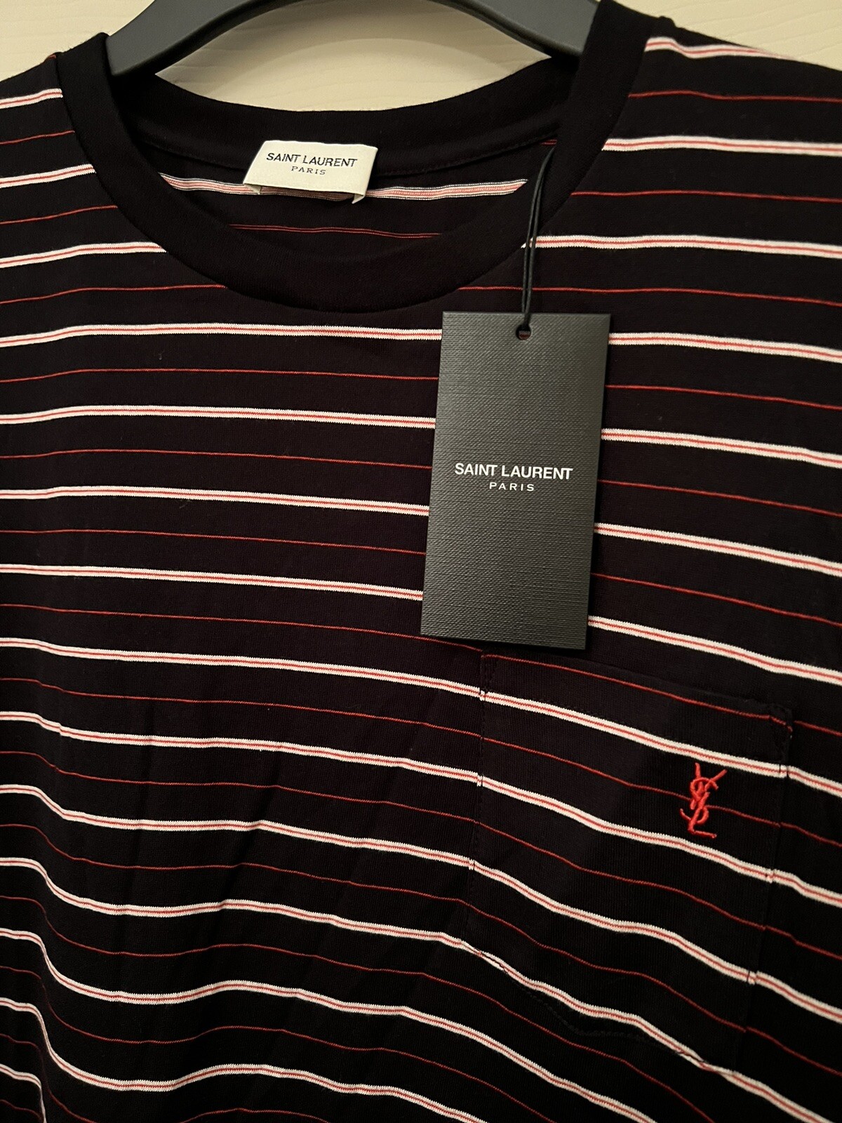 SAINT LAURENT T shirt uomo YSL nuova con etichette taglia X Large