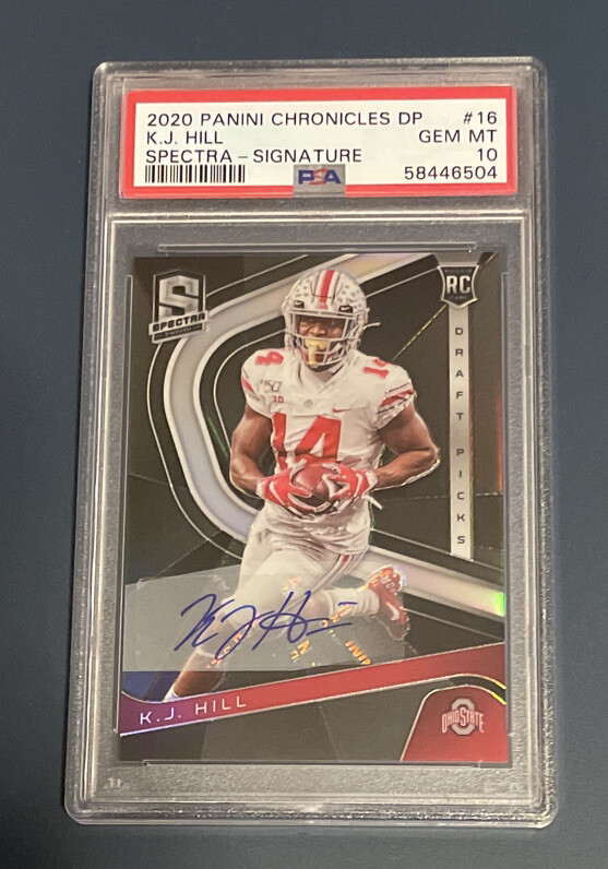 KJ Hill Panini Chronicles Draft Picks Spectra #16 Signature