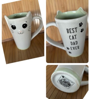 Cat Dad Mug Cat Lover Cat With Ears Cat Owner Best Cat Dad Ever