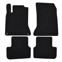 Velour FußMatten Automatten FüR Mercedes GLA X156 2013-2020 4-Tlg Schwarz
