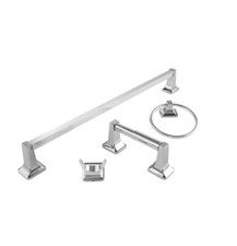 bathroom hardware set chrome