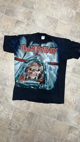 Vintage 90s Iron Maiden Shirt Ave High Trooper - image 1