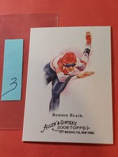 2008 Topps Allen and Ginter #84 Bonnie Blair (Champion Speedskater), cd3