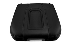 Console Lid Bucket Seat Armrest Cover Leather For Gmc Sierra 2019-2020 Black