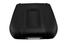 Console Lid Bucket Seat Armrest Cover Leather for GMC Sierra 2019-2020 Black