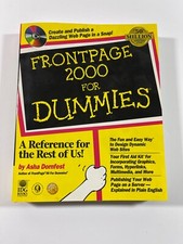 FrontPage 2000 for Dummies by Asha Dornfest 1999, Paperback Includes CD