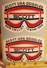 2! Vintage goggles decal sticker old school s...