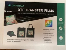 OFFNOVA DTF Transfer Films, 30Sheets8.3" x 11.7",for All Sublimation DTFPrinters