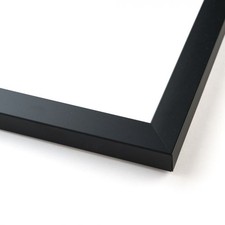 8x20 8 x 20 Flat Black Solid Wood Frame with UV Framer's Acrylic  Foam Boa...