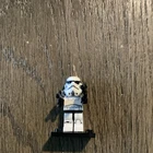 LEGO Star Wars Stormtrooper Minifigure w/ Blaster & Black Display Base & weapons