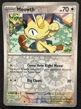 2023 Pokemon SV 151 Meowth #052/165 Reverse Holo