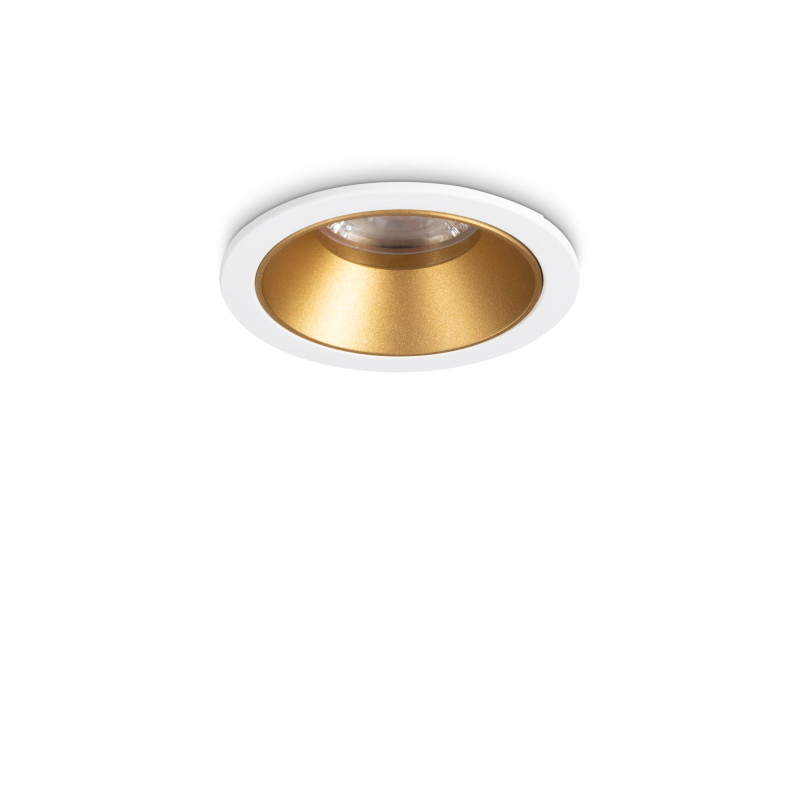Ideal Lux GAME TRIM ROUND Faretto da Incasso 5W 3000K Oro Bianco
