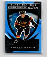 2025-26 Upper Deck Black Diamond Rookie Cutters Elias Pettersson Rookie 10/99