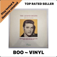 Elvis Presley The Legend Begins Elvis Live Vinyl UK 1989 Ocean EX / EX