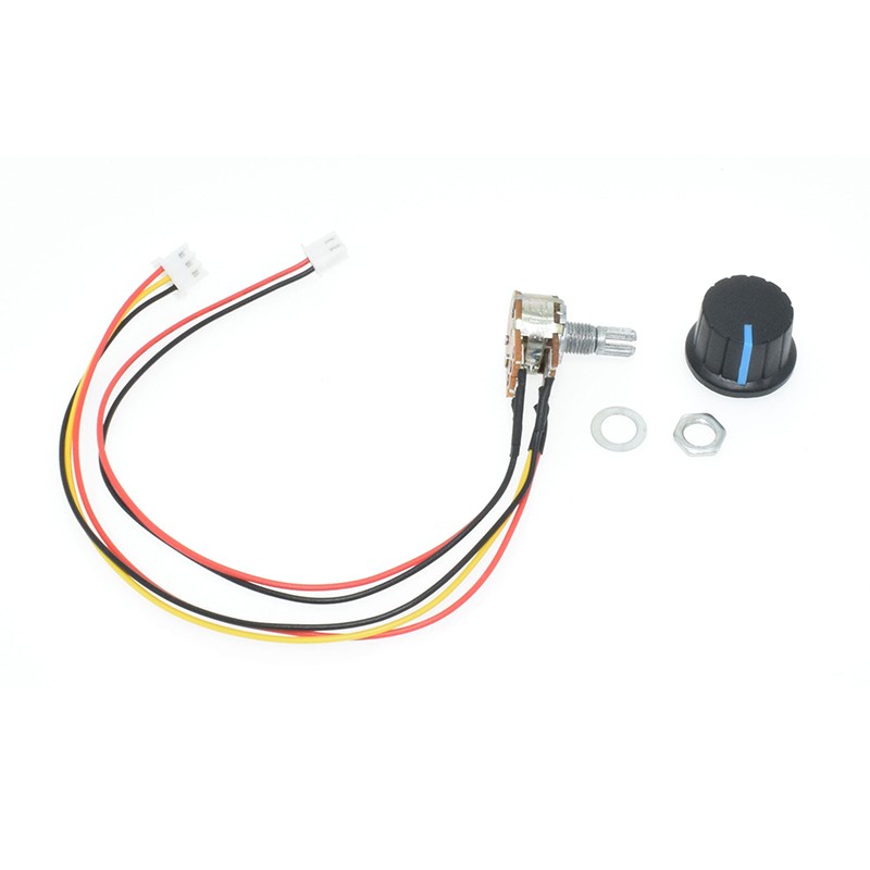 5PCS 10K OHM Linear Taper Rotary Potentiometer 10KB B10K Pot Knob with Switch