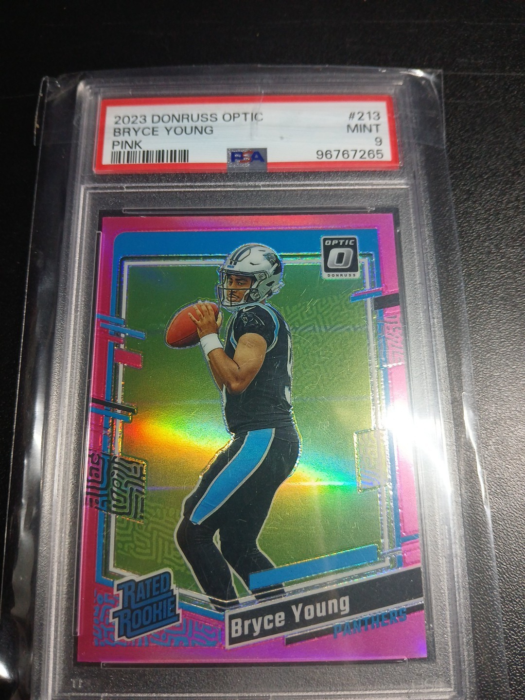 (PSA 9) Bryce Young - 2023 Panini Donruss Optic - Rated Rookie #213 Pink Prizm