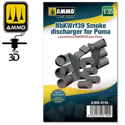 NbKWrf39 Smoke Dischcharger for Puma 1:35 3D printed Ammo by Mig Jimenez MIG8149