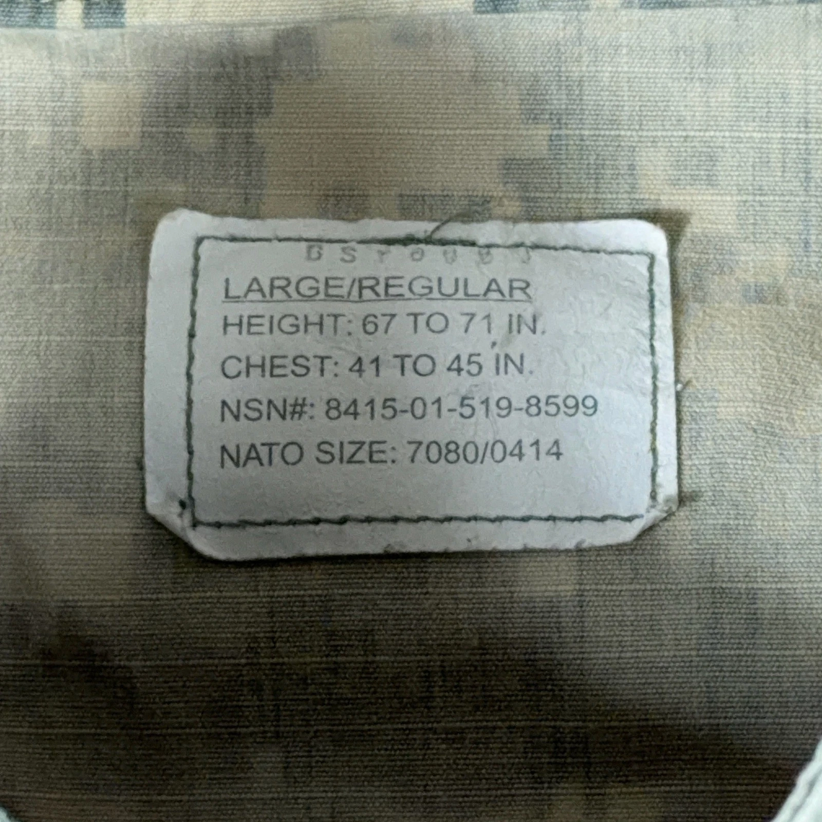 US Army ACU Combat Uniform Coat UCP Digital Camo Jacket Large Regular UNICOR image 7
