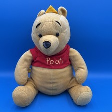 Vintage Disney Winnie The Pooh Plush Backpack Yellow Strap Stuffed Bear