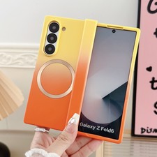 Gradient Magnetic Case For Samsung Galaxy Z Fold 3 4 5 6 7 Shockproof Rugged PC