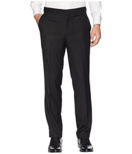 Kenneth Cole Reaction Mens Slim Fit Finished Suit Bottoms Black Sz 40x46 ZP-5266