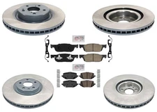 Front & Rear Disc Brake Rotors Ceramic Brake Pads Fits Acura MDX 2022-2025 3.5L