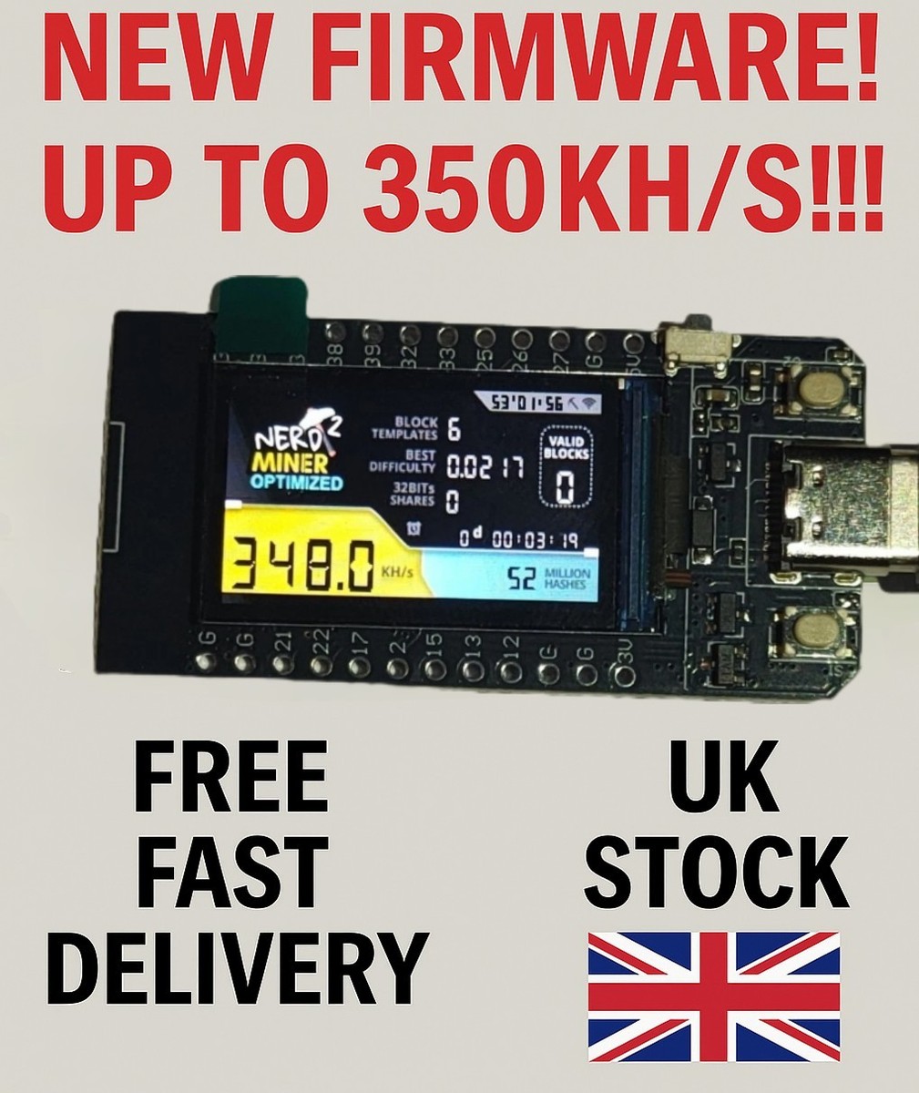 Bskivd 2X Nerd Miner用 の BitCoin 暗号通貨の株価、為替レート、価格トラッカー、ティッカー、