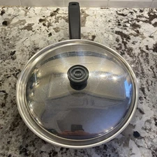 VINTAGE LIFETIME COOKWARE SKILLET SAUTE FRYING PAN 10" STAINLESS STEEL - NICE!