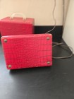Vintage Betsy Ross Minature Sewing Machine- Model 707 Faux Snake Skin Case — photo 7