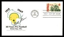 Mayfairstamps US FDC 1969 Footbal 50 Yrs Bart Starr Signature Green Bay First Da