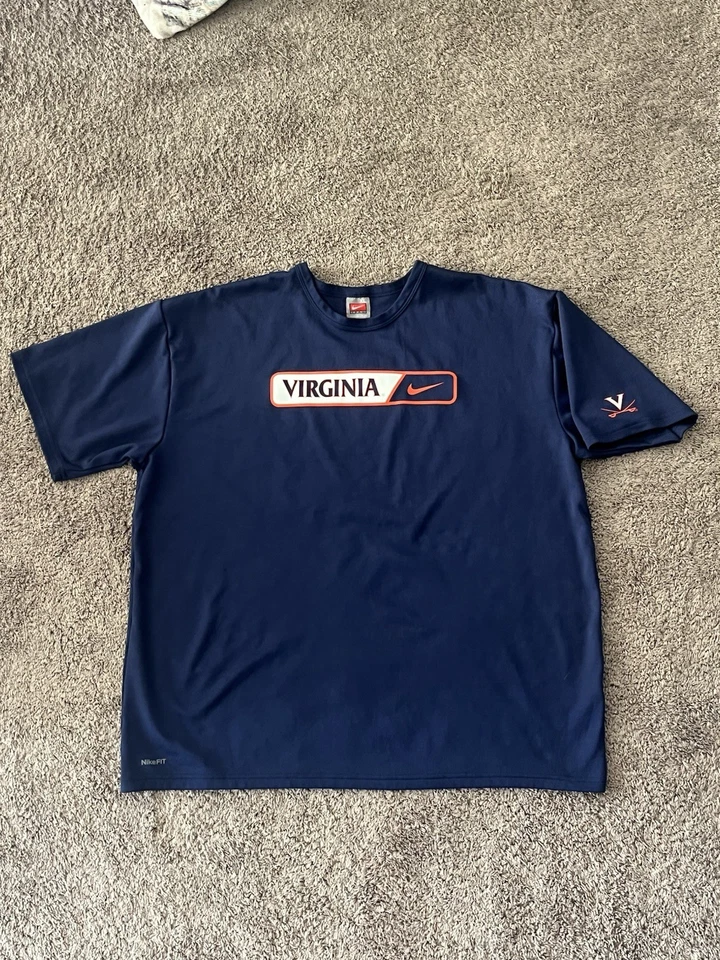 Nike Virginia Cavaliers Team Issued Dri Fit Shirt Men’s Size XL - Image 2 of 4