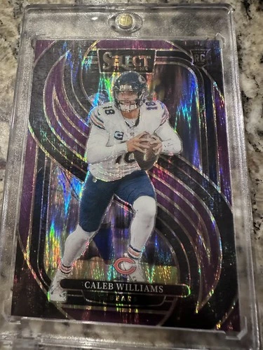 2024 Panini Select - Premier Level Caleb Williams Purple Shock Prizm /360 (RC)