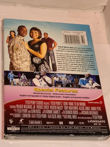 Tyler Perry's I Don't Want to Do Wrong The Play DVD New Sealed W Slipcover  - Picture 2 of 2