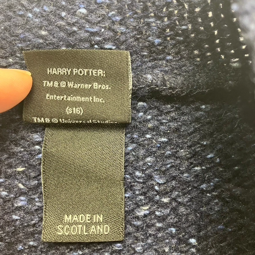 Свитер Harry Potter The Wizarding World Ron Weasley H темно-синий шерстяной шелковый трикотаж - Изображение 4 из 4