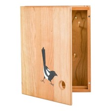 Wildlife Garden Schlüsselschrank / Schlüsselkasten Elster aus Kirschholz
