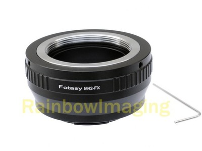 M42 42mm Screw Mount Lens to Fujifilm X-T2 X-T3 X-H1 X-H2 X-S10 X-S20 Adapter