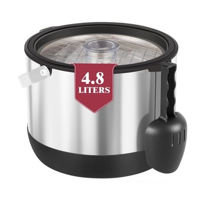 FiveHome 5QT/4.8L Insulated Ice Bucket for Parties, Large Capacity Double-Wal...