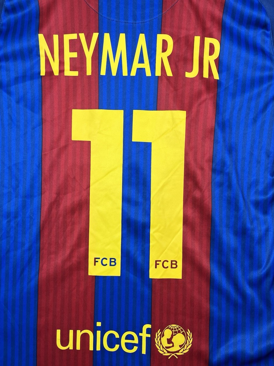 正規品 限定モデル FC Barcelona Neymar Jr. 11番 Neymar JR #11 FC Barcelona Jersey 2014-2015 Champions League