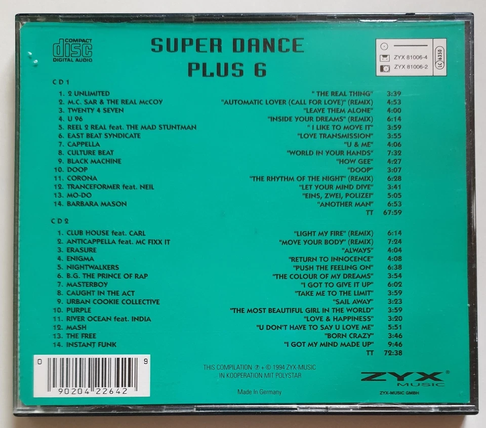 * SUPER DANCE 6  MIT DEM EXTRA PLUS *    2 CD     755 - Bild 2 von 4