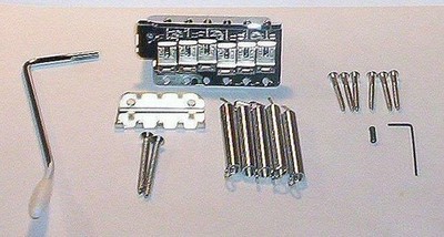 Fender  Vintage Chrome Bridge Assembly~MIM Strat 2 1/16''~Big Block~Brand New