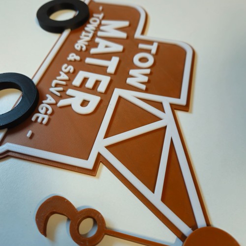 Tow Mater Salvage Cars Inspired Wall Sign - Picture 3 of 3