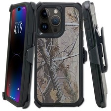 Defender Case For iPhone 17/16/15/14/13/12/ With BeltClip Fit Otterbox BlackTree