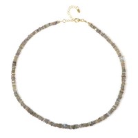 Cavill Labradorit Silberhalskette 925 Sterling Silber Vergoldet 9,63Ct