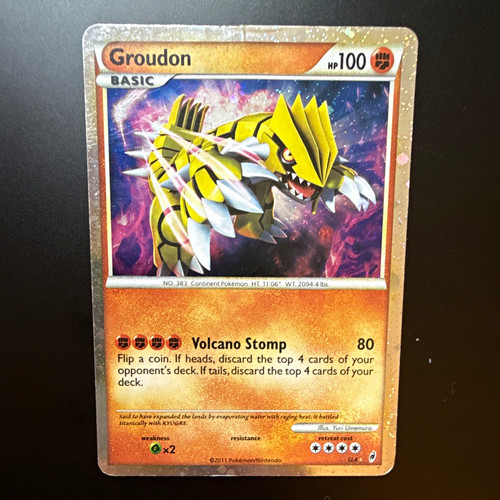 The Pokémon Company Pokemon TCG Groudon SL4 Call of Legends Shiny Holo Eng