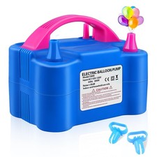 Electric Balloon Pump,110V 600W Balloon Blower Inflator Dual Nozzle Air Pump ...
