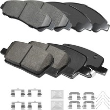 Ceramic Disc Brake Pads Kits Front and Rear, Fit  2018 2019 2020 Buick Enclave