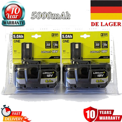 2X 18V 5Ah Original Akku für RYOBI One+ Plus Lithium RB18L50 P108 P104 Batterie