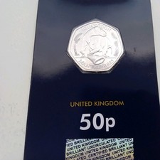 2020 Royal Mint Iguanodon Dinosaur 50p Fifty Pence Coin BU Change Checker Card